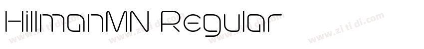 HillmanMN Regular字体转换